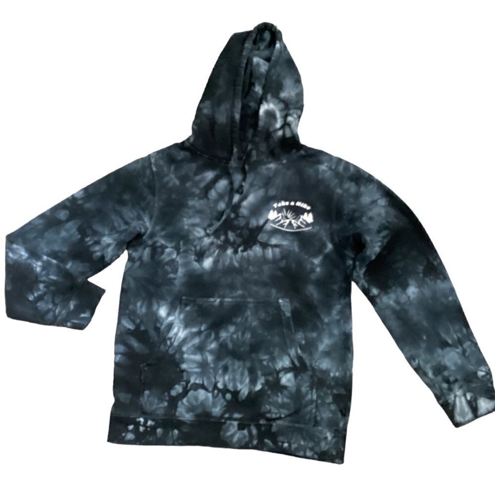 RSQ "Take A Hike" Graphic‎ Tie Dye Hoodie Sz L #114J - Picture 7 of 8